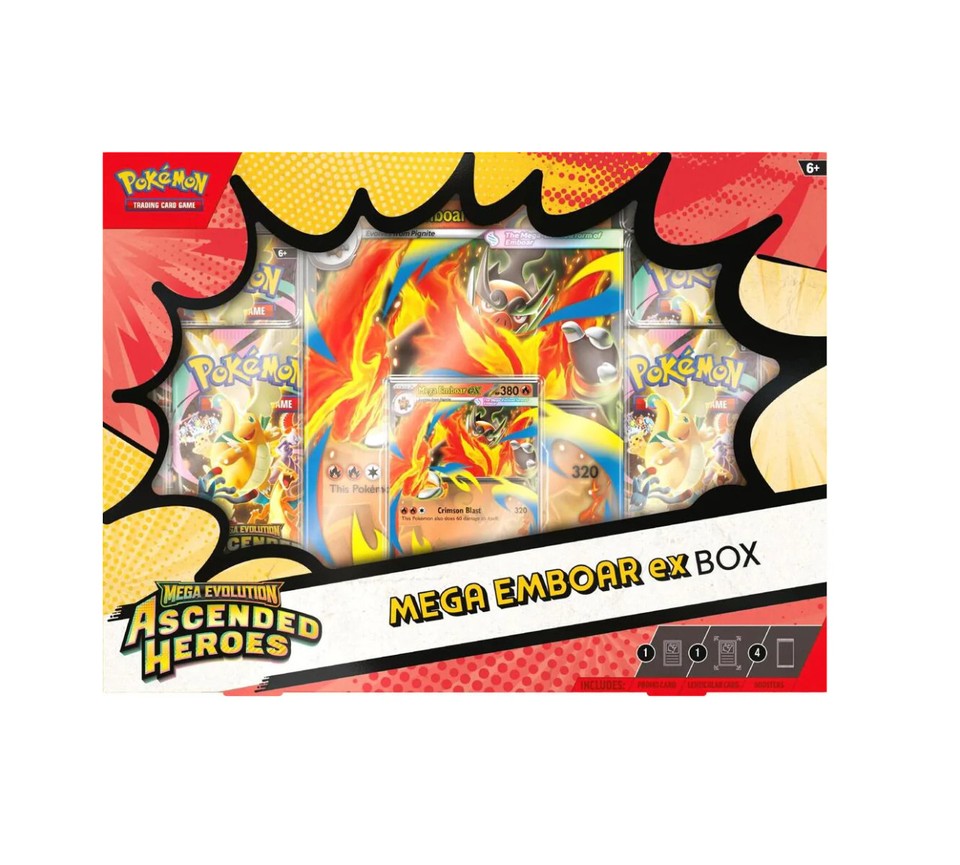 Pokémon TCG: Mega Evolution Ascended Heroes - Mega Emboar Ex Box