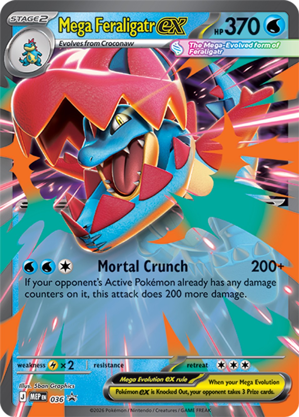 Pokémon Pokémon TCG: Mega Evolution Ascended Heroes - Mega Feraligatr Ex