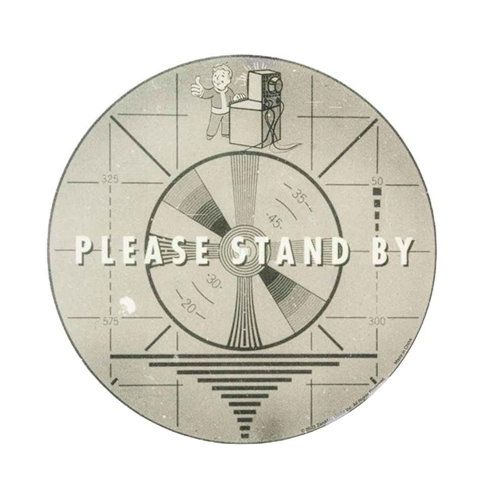 Slip Mat Fallout - Please Stand By Record (30 x 30 cm) - Krit.ro