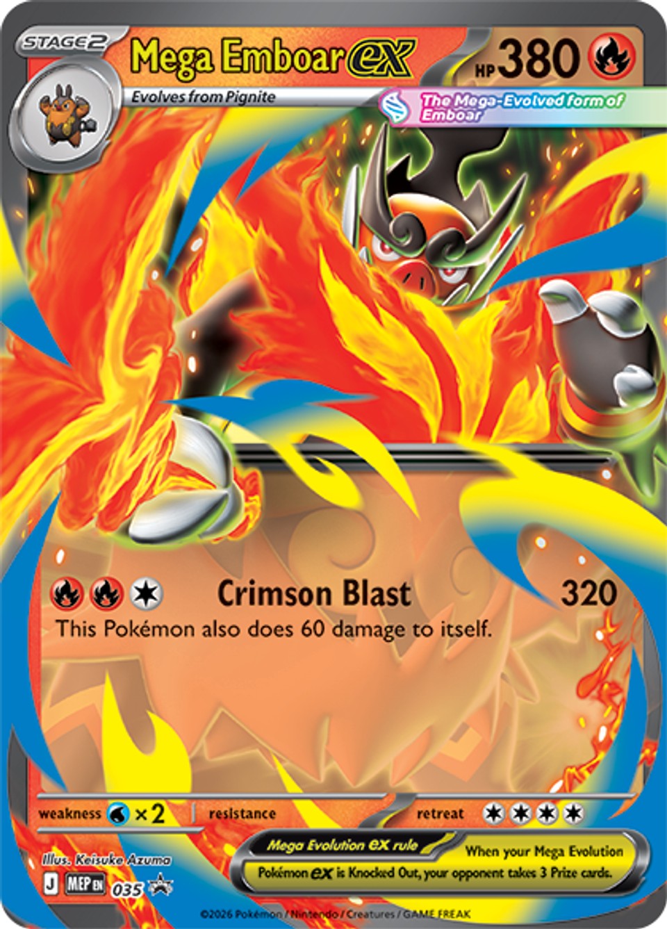 Pokémon Pokémon TCG: Mega Evolution Ascended Heroes - Mega Emboar Ex Box