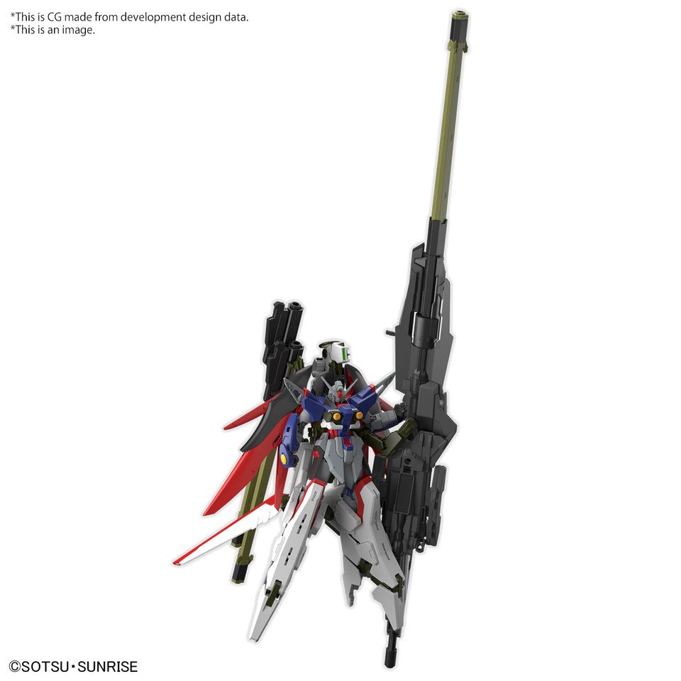 Model Gunpla HG 1/144 Destiny Gundam Spec II & Zeus Silhouette