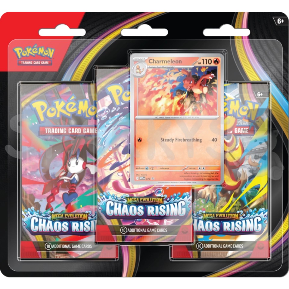 Pokémon TCG: Mega Evolution Chaos Rising - 3-Pack Blister | Krit.ro